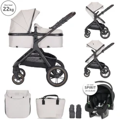 Poussette trio viola beige avec siège auto spirit