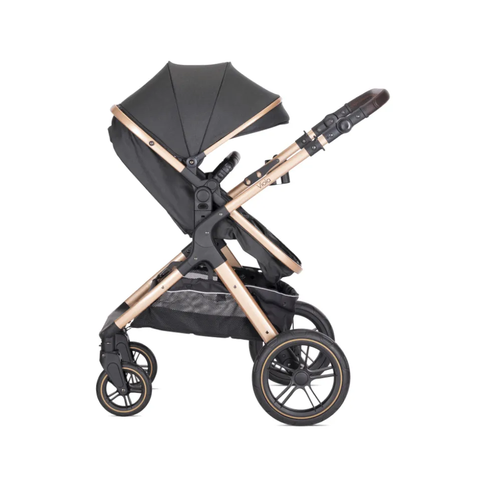 Poussette trio viola noir avec siège auto spirit