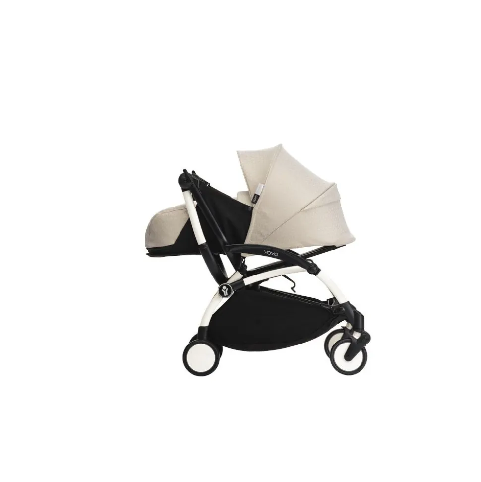 Poussette trio yoyo 3 - châssis blanc pack 0+ & 6+ bonpoint + siège auto izi go modular x2 by besafe