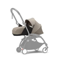 Poussette trio yoyo 3 - châssis blanc pack 0+ & 6+ taupe + siège auto izi go modular x2 by besafe