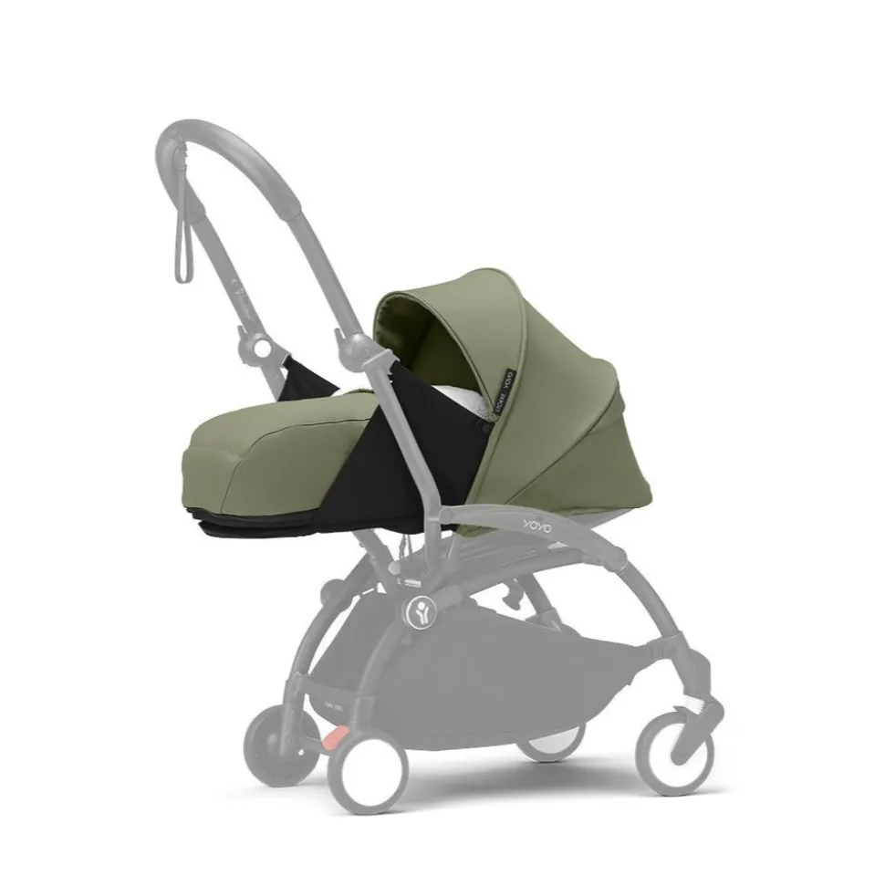 Poussette trio yoyo 3 - châssis blanc pack 0+ & 6+ olive + siège auto izi go modular x2 by besafe