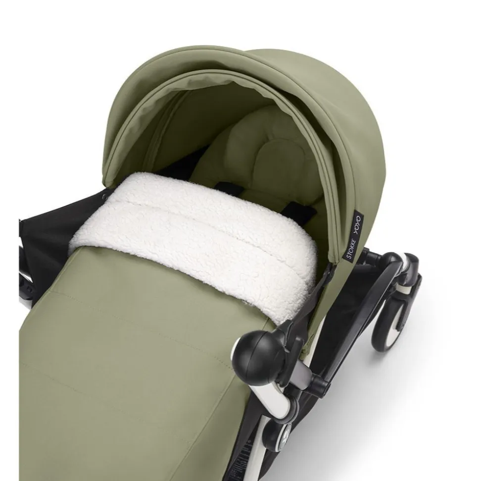 Poussette trio yoyo 3 - châssis blanc pack 0+ & 6+ olive + siège auto izi go modular x2 by besafe
