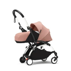 Poussette trio yoyo 3 - châssis blanc pack 0+ & 6+ ginger + siège auto izi go modular x2 by besafe