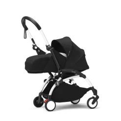 Poussette trio yoyo 3 - châssis blanc pack 0+ & 6+ noir + siège auto izi go modular x2 by besafe