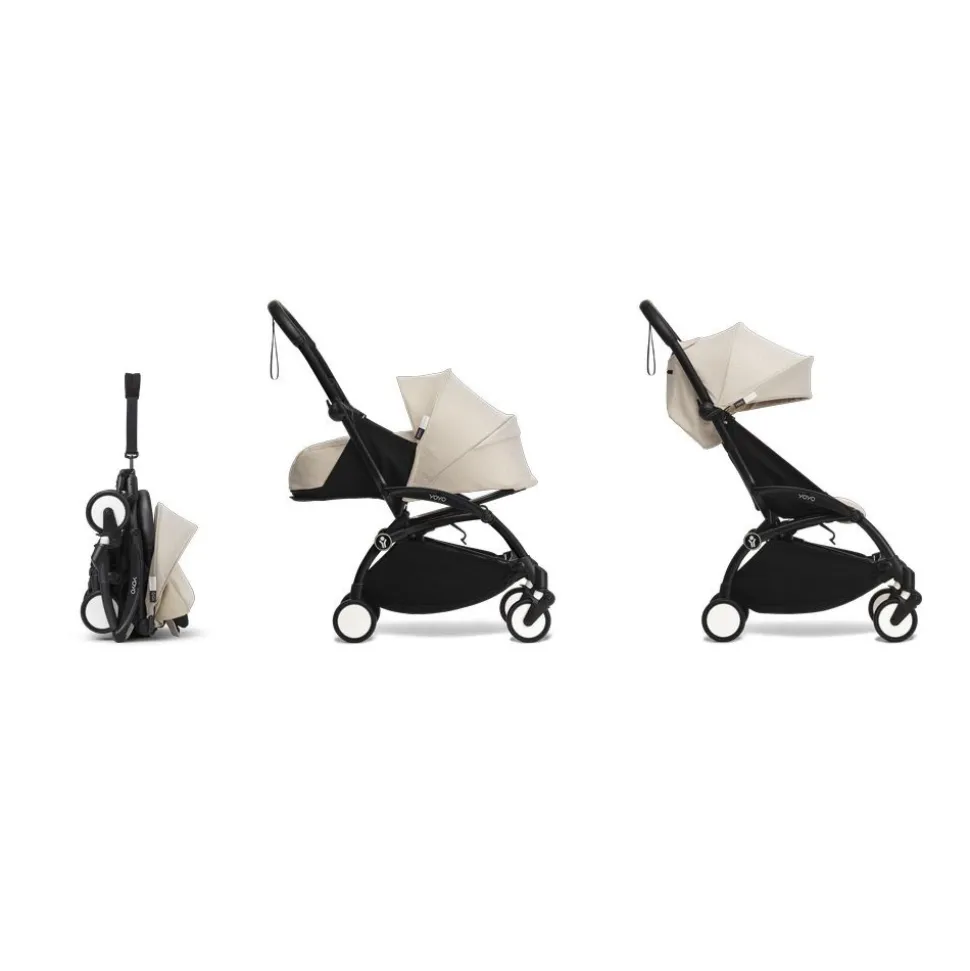 Poussette trio yoyo 3 - châssis noir pack 0+ & 6+ bonpoint + siège auto izi go modular x2 by besafe