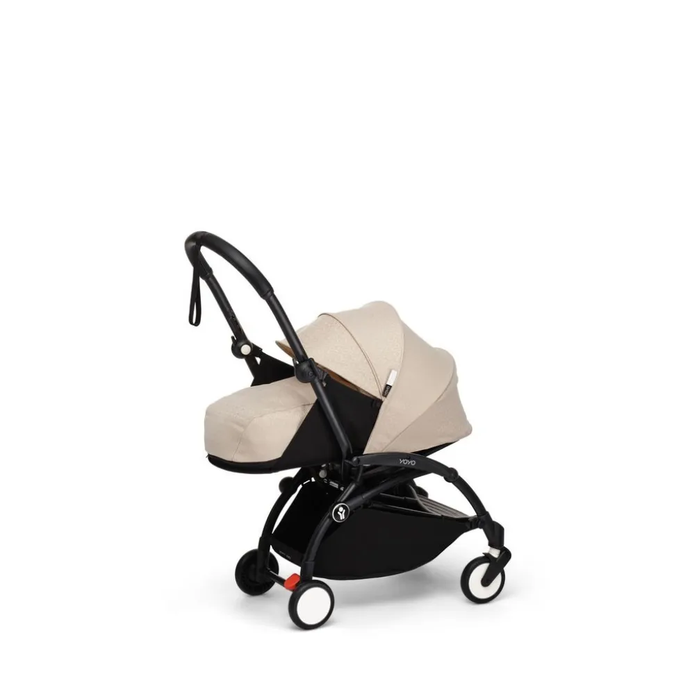 Poussette trio yoyo 3 pack 0+ & 6+ et siège auto aton b2 black - châssis noir - bonpoint