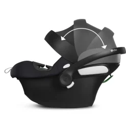 Poussette trio yoyo 3 pack 0+ & 6+ et siège auto aton b2 black - châssis noir - toffee