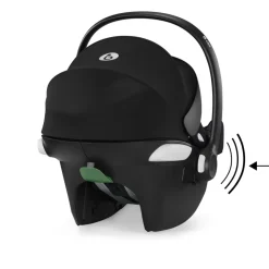 Poussette trio yoyo 3 pack 6+ et siège auto aton b2 black + nacelle yoyo - chassis blanc - taupe