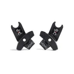 Poussette trio yoyo 3 pack 6+ et siège auto cloud g3 black + nacelle yoyo - chassis noir - stone