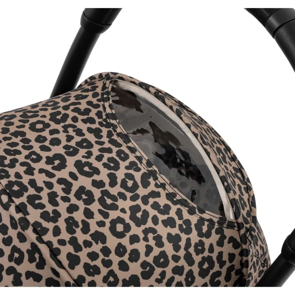 Poussette trio yoyo 3 pack 6+ et siège auto cloud g3 black + nacelle yoyo - chassis noir - leopard / noir