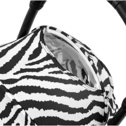 Poussette trio yoyo 3 pack 6+ et siège auto cloud g3 black + nacelle yoyo - chassis noir - zebra / noir