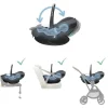 Poussette trio yoyo 3 pack 6+ et siège auto pebble 360 pro² + nacelle yoyo - chassis noir - ginger