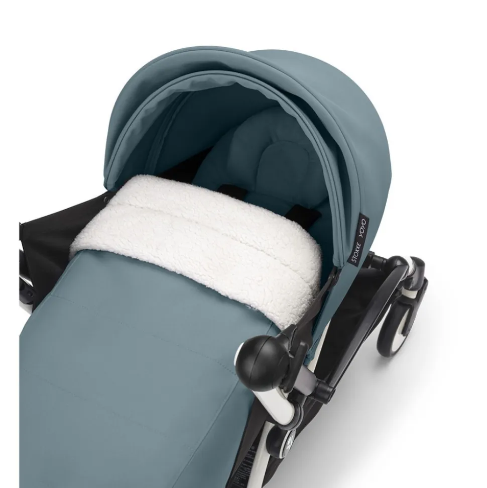 Poussette trio yoyo 3 pack 0+ & 6+ + siège auto cloud t plus black - châssis blanc - aqua