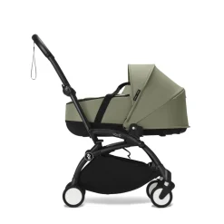 Poussette trio yoyo 3 pack 6+ + siège auto cloud t plus black + nacelle yoyo - châssis noir - olive