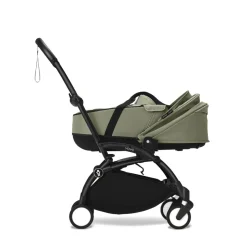 Poussette trio yoyo 3 pack 6+ + siège auto cloud t plus black + nacelle yoyo - châssis noir - olive