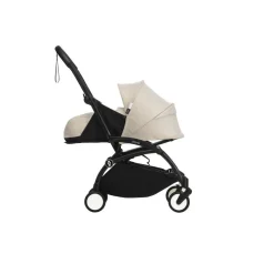 Poussette trio yoyo 3 pack 0+ & 6+ + siège auto cloud t plus beige - châssis blanc - bonpoint