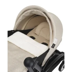 Poussette trio yoyo 3 pack 0+ & 6+ + siège auto cloud t plus beige - châssis blanc - bonpoint