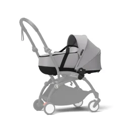 Poussette trio yoyo 3 + siège auto cloud t black + nacelle - châssis noir - stone