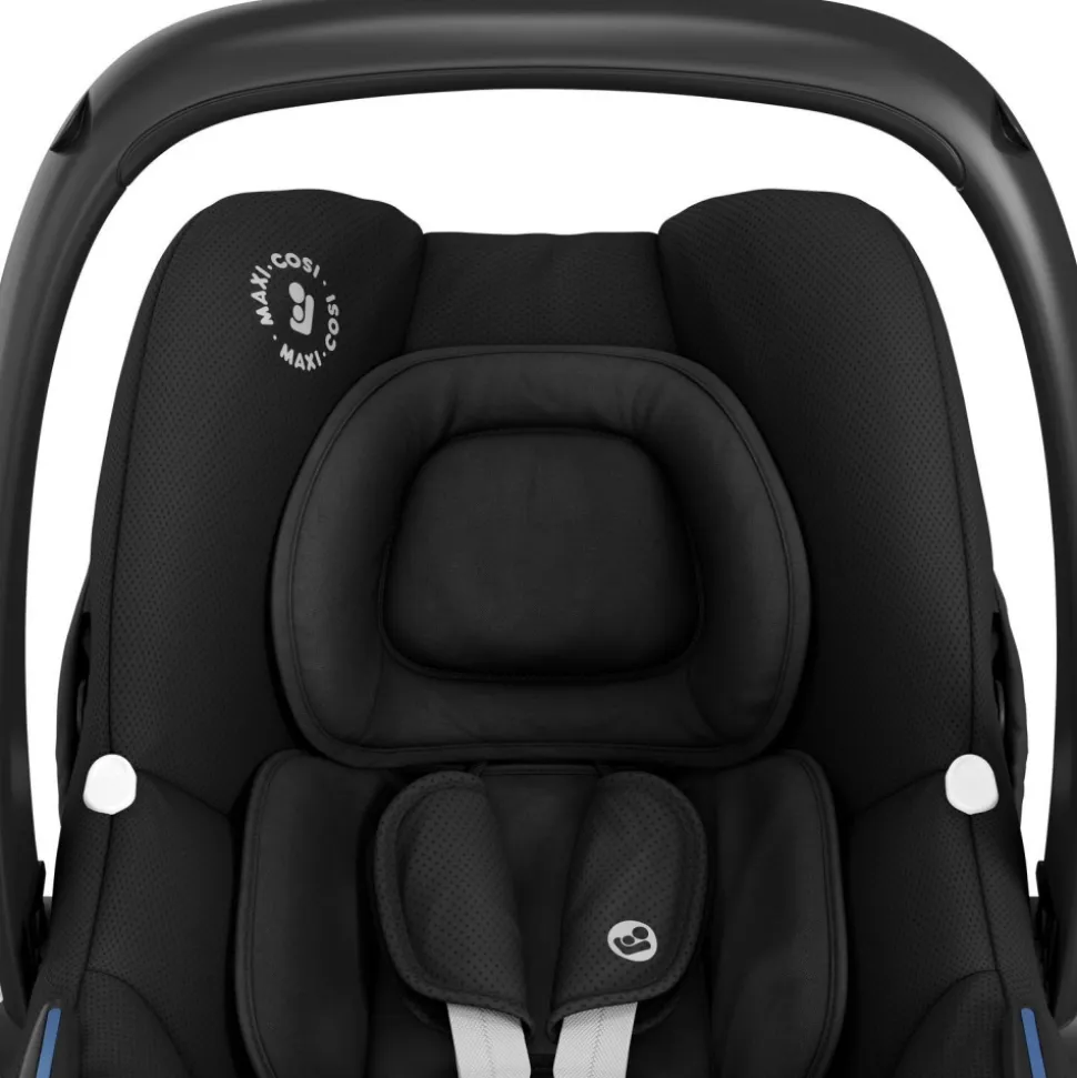 Poussette trio zelia 3 essential black + siège auto cabriofix i-size + nacelle