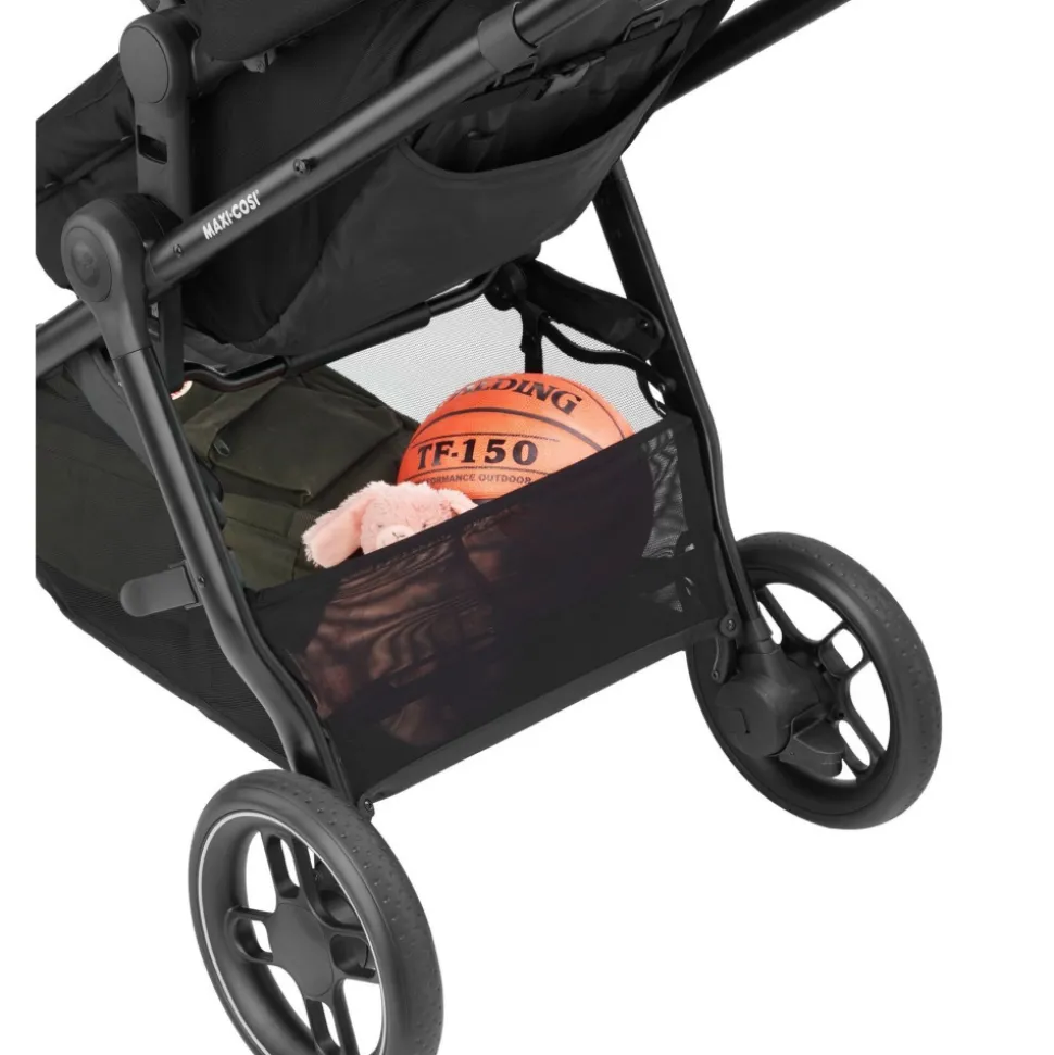 Poussette trio zelia 3 essential black + siège auto cabriofix i-size + nacelle