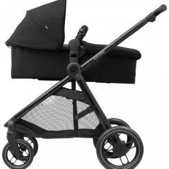 Poussette trio zelia 3 essential black + siège auto cabriofix i-size + nacelle