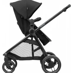 Poussette trio zelia 3 essential black + siège auto cabriofix i-size + nacelle
