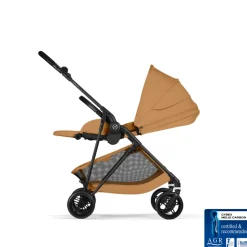 Poussette ultra légère melio carbon 6 cinnamon yellow
