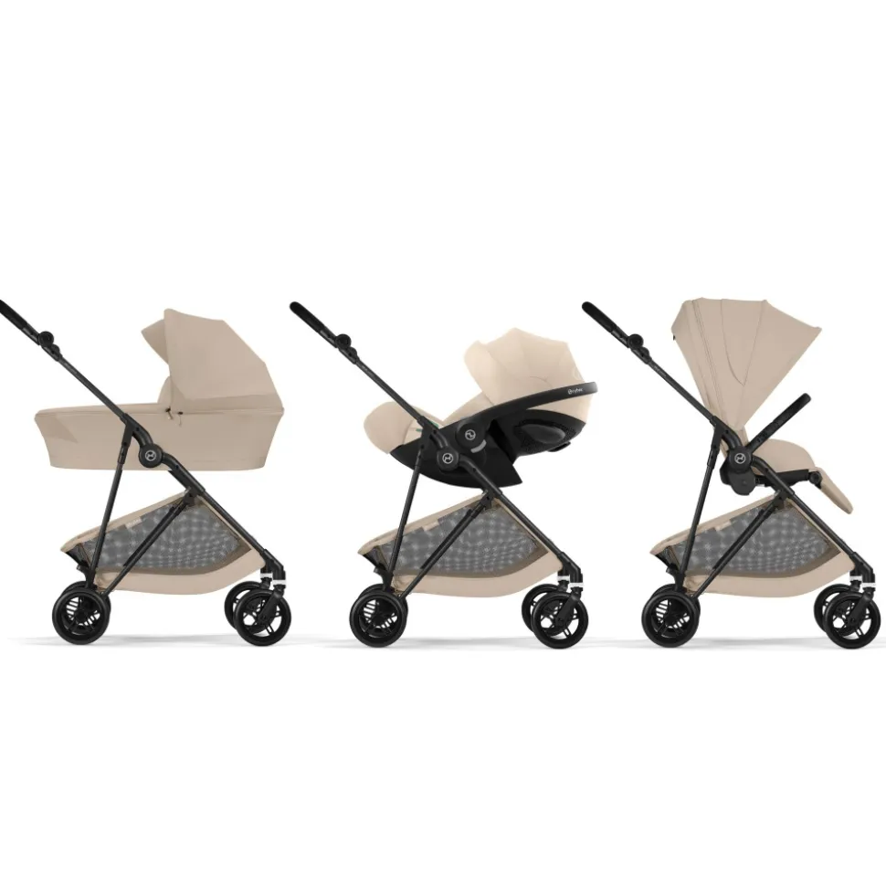 Poussette ultra légère melio carbon 6 almond beige