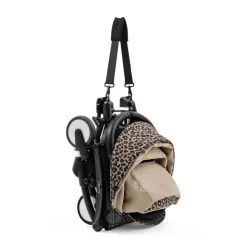 Poussette yoyo 3 châssis noir pack 6+ leopard - wild collection