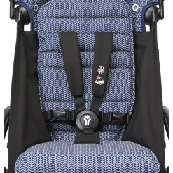 Poussette yoyo 3 châssis noir pack 6+ bleu air france