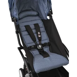 Poussette yoyo 3 châssis noir pack 6+ bleu air france