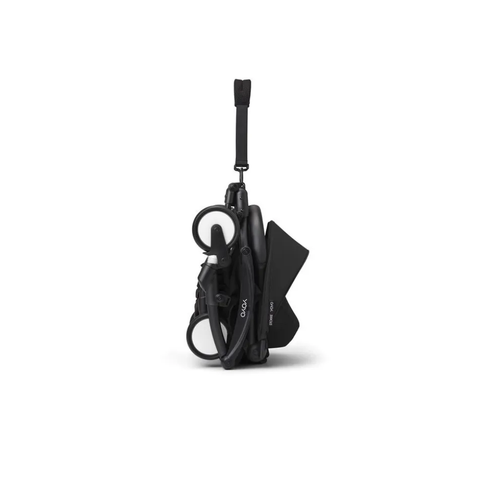 Poussette yoyo 3 châssis noir pack 6+ noir