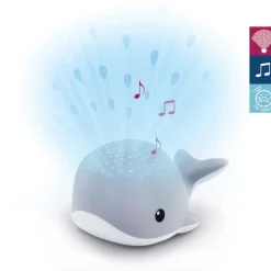 Projecteur d’ambiance océan wally la baleine gris