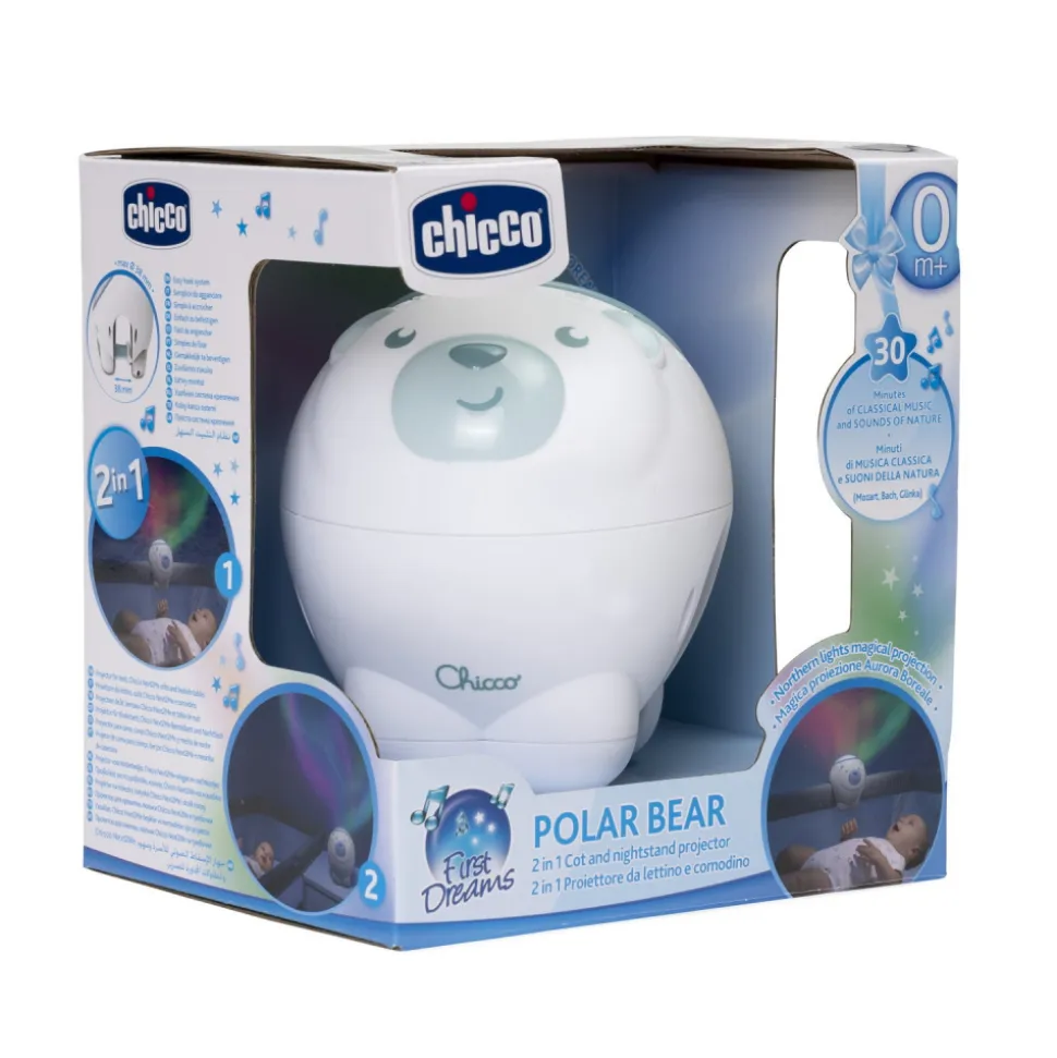 Projecteur ourson polaire bleu