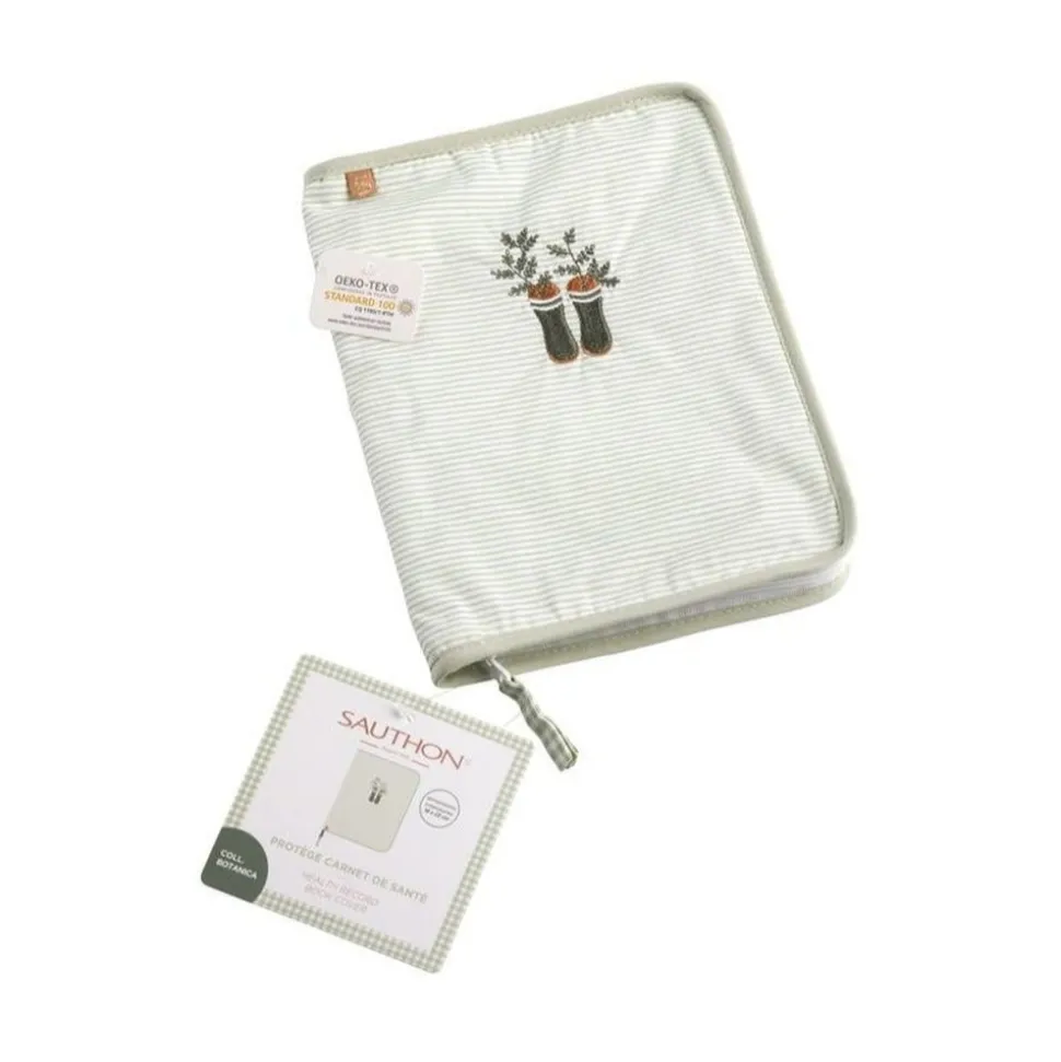Protège carnet de santé bébé botanica