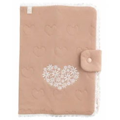 Protège carnet de santé bébé petit coeur
