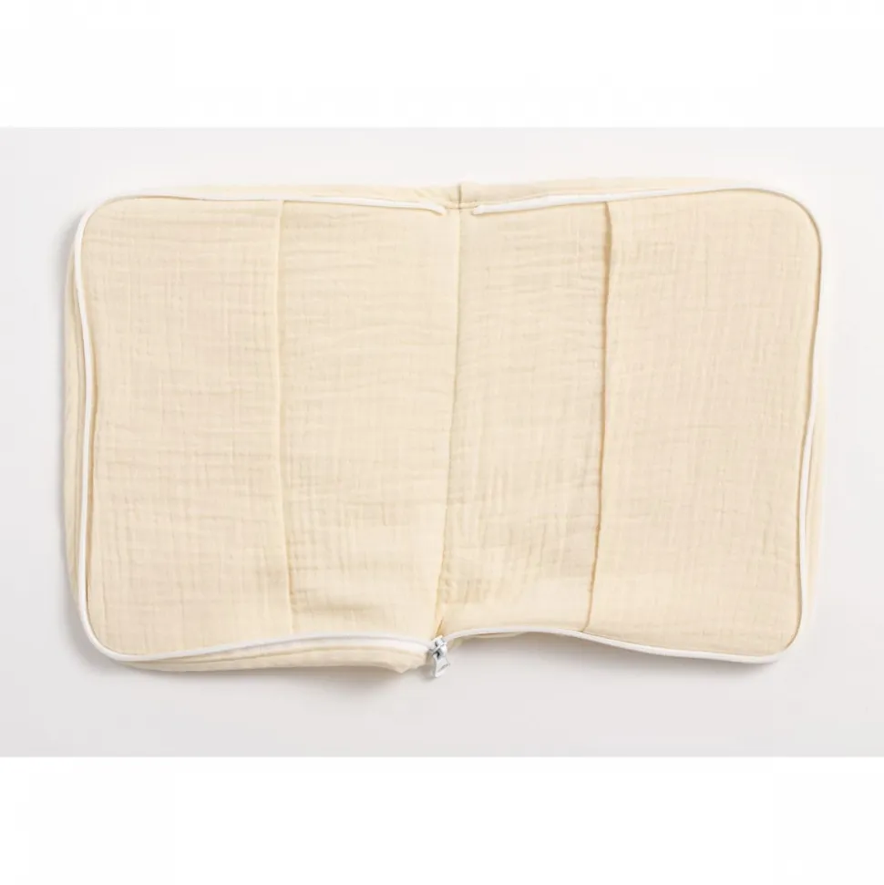 Protège carnet de santé bébé uni vanilla
