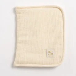 Protège carnet de santé bébé uni vanilla