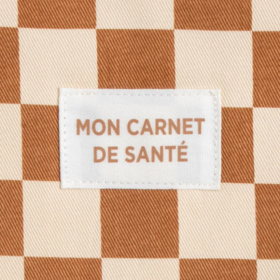 Protège carnet de santé damier petit chou