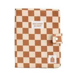 Protège carnet de santé damier petit chou