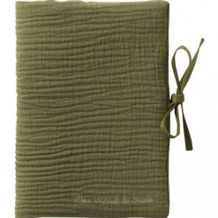 Protège carnet de santé gaze de coton fougère