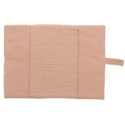 Protège carnet de santé gaze de coton mocha