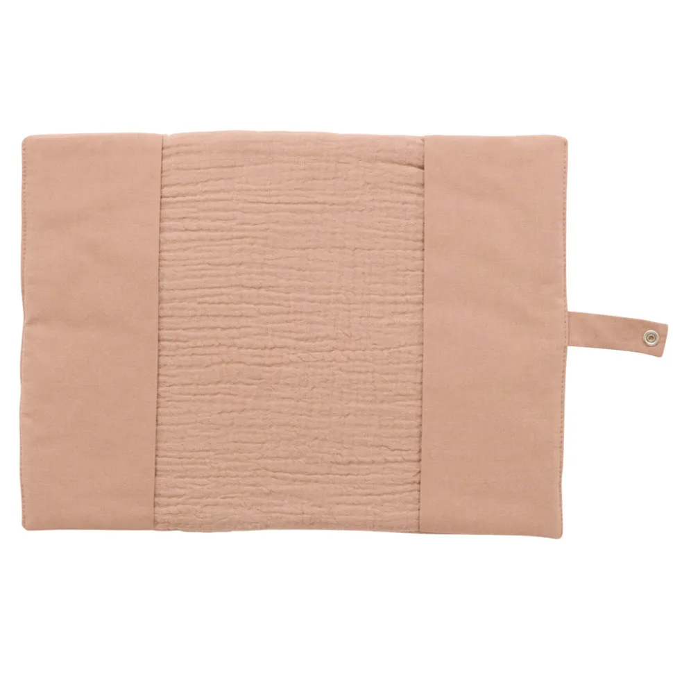 Protège carnet de santé gaze de coton mocha