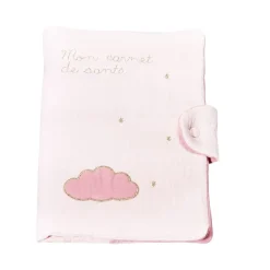 Protège carnet de santé lily poudrée