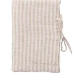 Protège carnet de santé soft stripes galet
