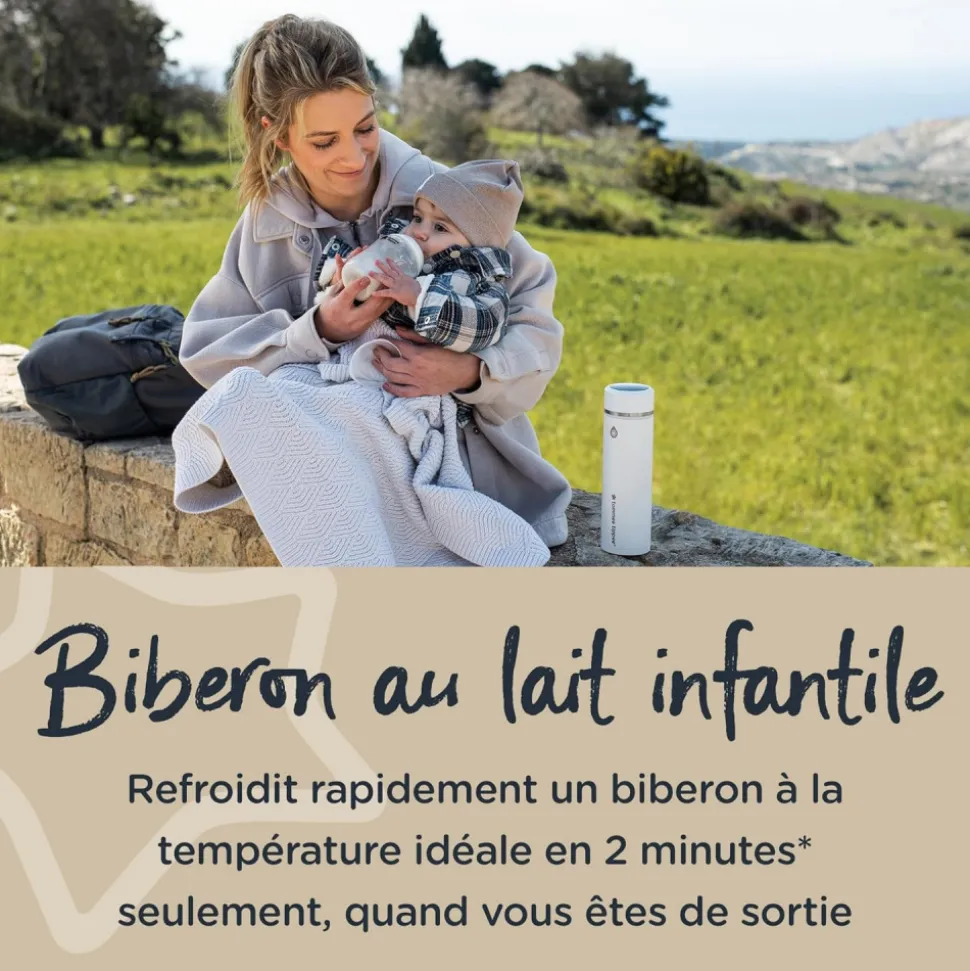 Préparateur de biberons nomade goprep, thermos refroidisseur