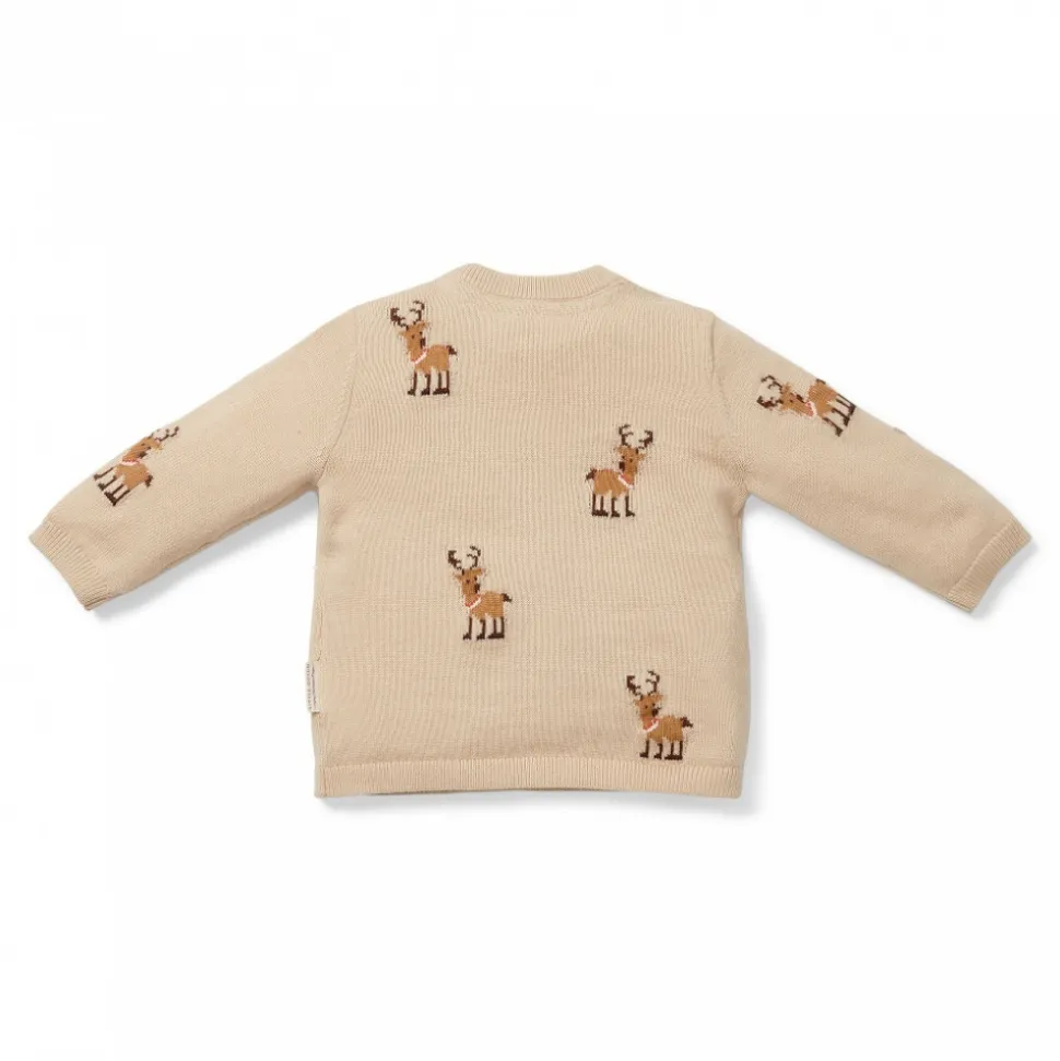 Pull-over de noël tricoté avec des rennes - 68