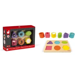 Puzzle 6 cubes sensoriels i wood