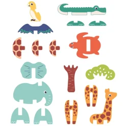 Puzzle 3d en mousse pour enfant animaux