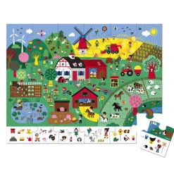 Puzzle d'observation la ferme 24 pièces
